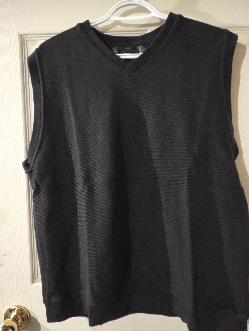 Nike Black Ribbed Crewneck Golf Shirt